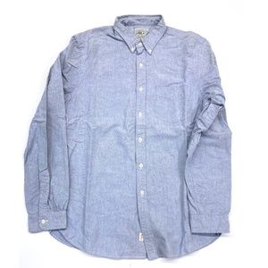 RRL Blue Oxford Button Down Shirt, Men's size M